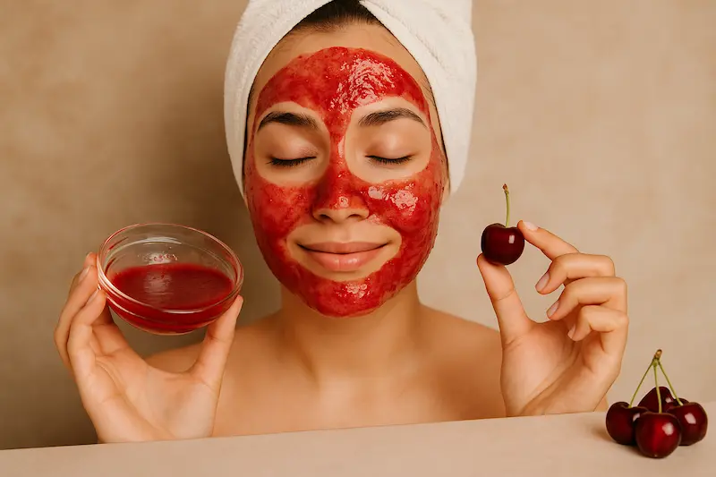 ۷. ماسک گیلاس برای زیبایی و شادابی پوست