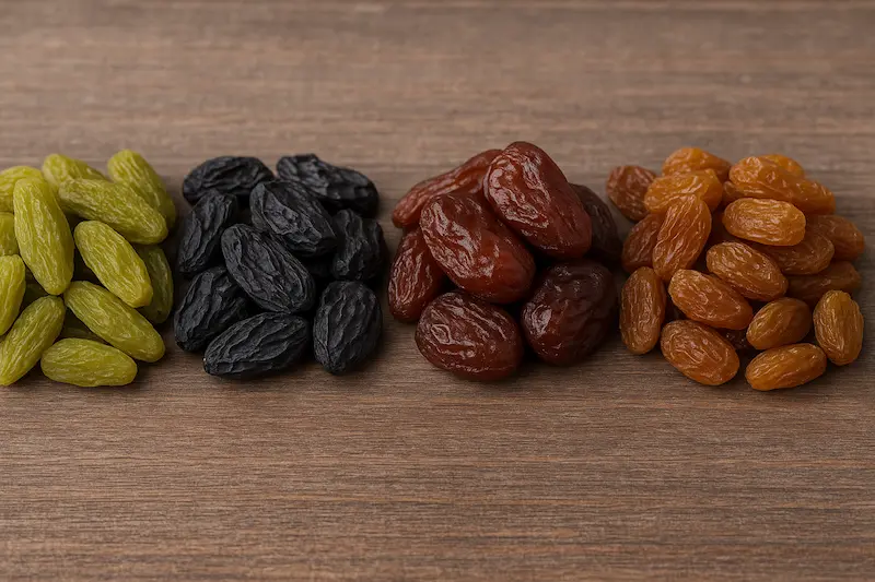 انواع مختلف کشمش