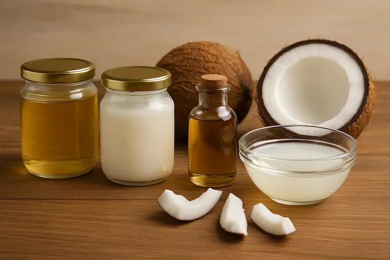  انواع روغن نارگیل و ترکیبات آن