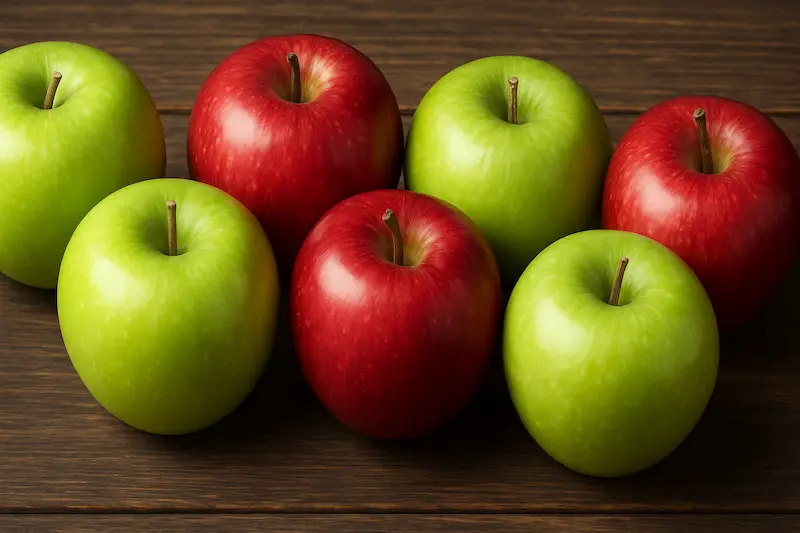 تفاوت ظاهری و طعمی سیب سبز و قرمز چیست؟