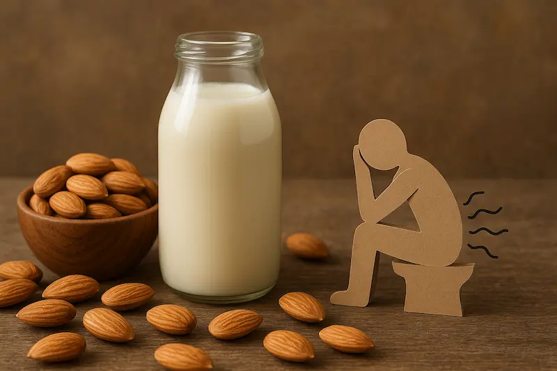 آیا شیر بادام باعث یبوست میشود؟