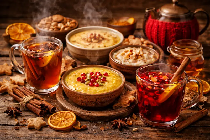 خوراکی‌های گرم شب یلدا