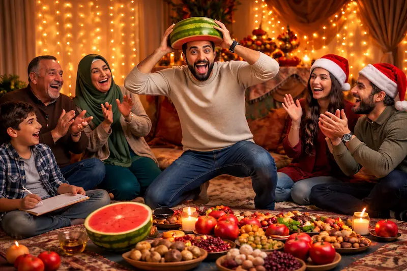 ۲. پانتومیم یلدایی؛ بازی پرهیجان و خنده‌دار برای گرم‌تر شدن جمع‌های خانوادگی