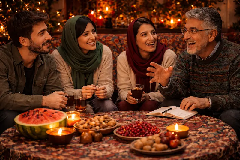 ۱۰. خاطره‌گویی شب یلدا؛بازی ساده اما عمیق برای ساختن خاطره‌های ماندگار