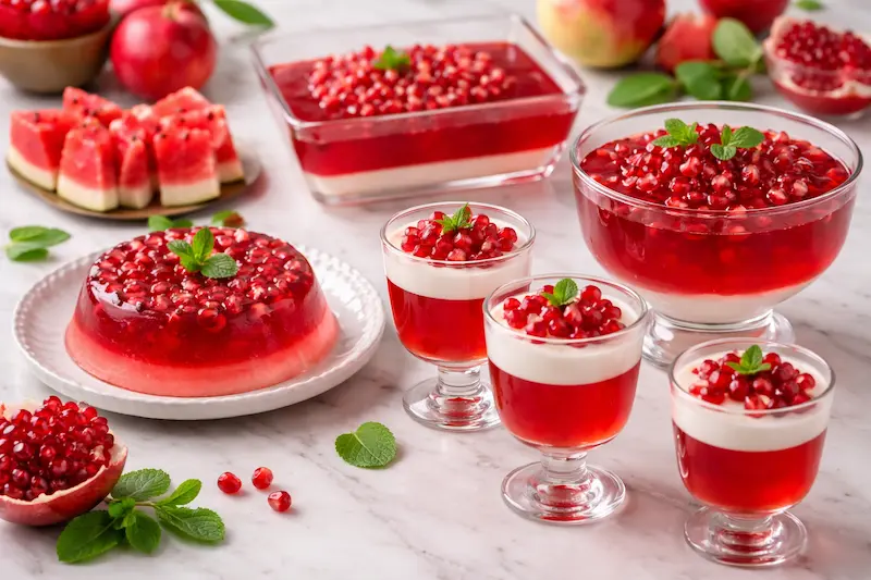 آموزش ژله شب یلدا با طرح‌های ساده و خانگی