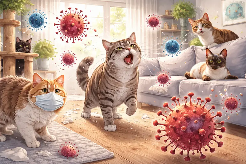 وقتی پای کرونا به دنیای گربه‌ها باز شد