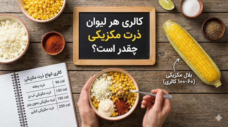 کالری ذرت مکزیکی