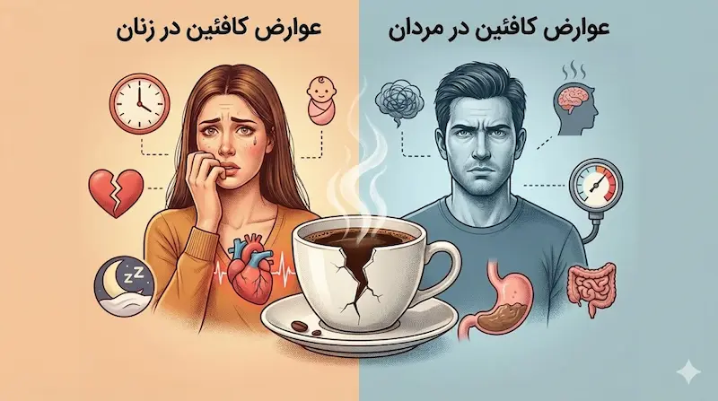 عوارض کافئین در زنان و مردان