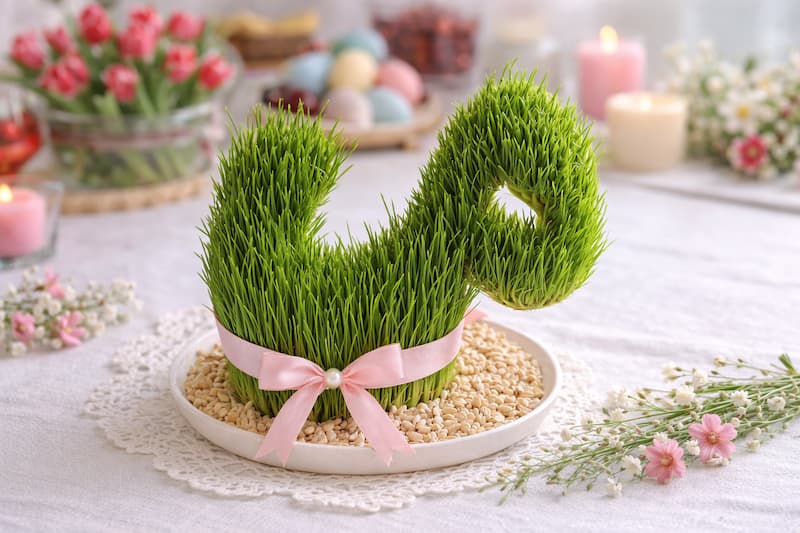 سبزه عید با اسم یا حرف