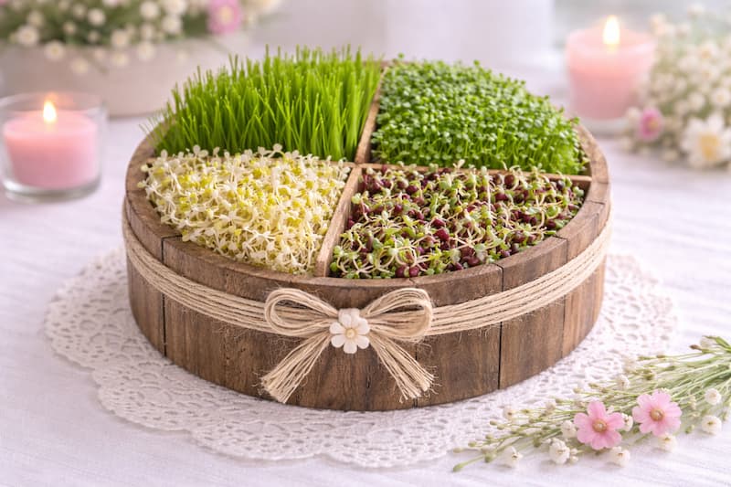 سبزه عید با ترکیب چند بذر