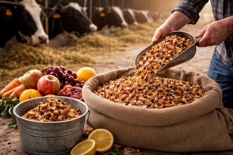 خشکاله میوه خشک برای دام‌