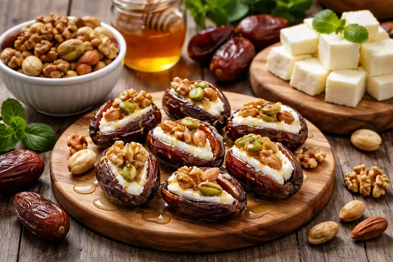 ترکیب پنیر با خرما و مغزها چه خواصی دارد و چگونه مصرف شود؟