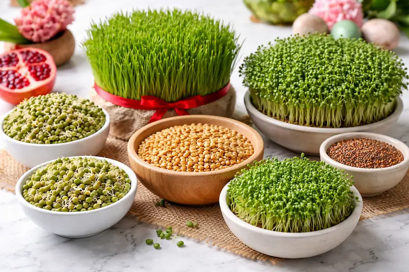 سبزه عید را با این دانه‌ها بکار تا فوق‌العاده زیبا شود