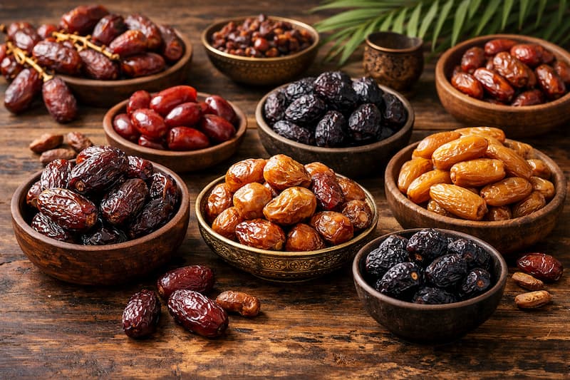 معرفی کامل انواع خرما در ایران و جهان + عکس و جدول مقایسه