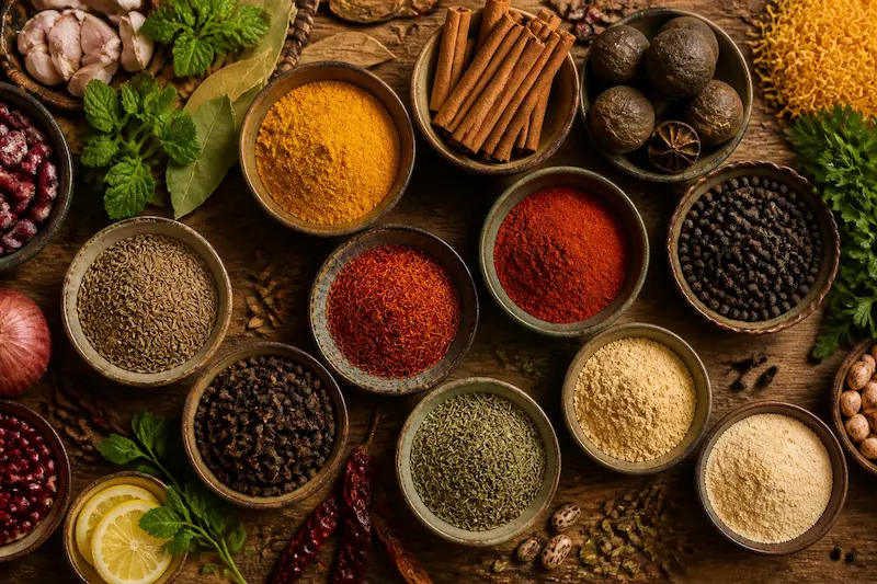 ادویه‌های مخصوص هر غذا