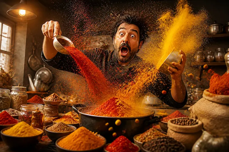 مصرف بیش از حد ادویه‌ها
