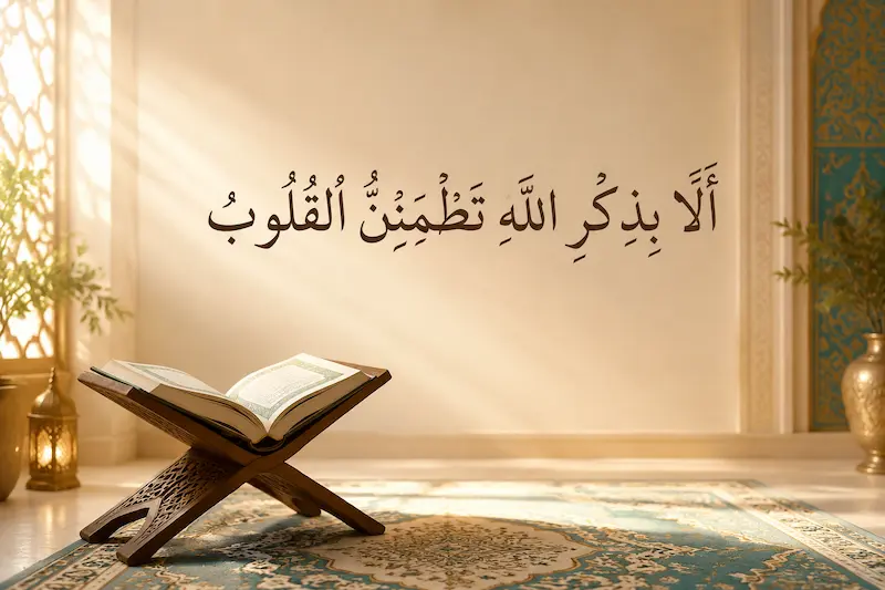 آیه آرامش قلب و یاد خدا در قرآن