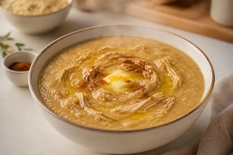 طرز تهیه حلیم با مرغ/بوقلمون و بلغور گندم